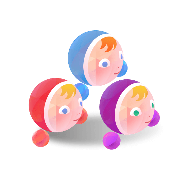 Set (3 items) Dolls Pack