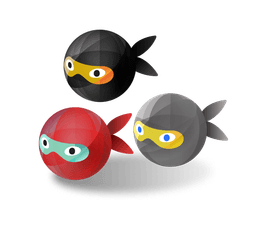 Set (3 items) Ninjas Pack