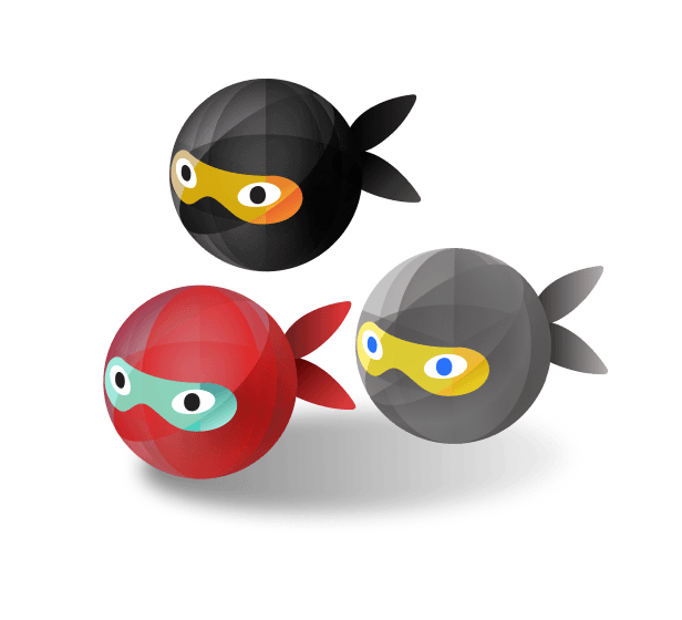 Set (3 items) Ninjas Pack