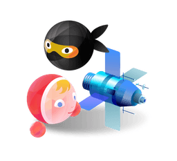 Set (3 items) Doll/Ninja/Ship Designer