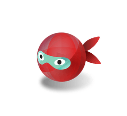 Red Soft toy Ninja